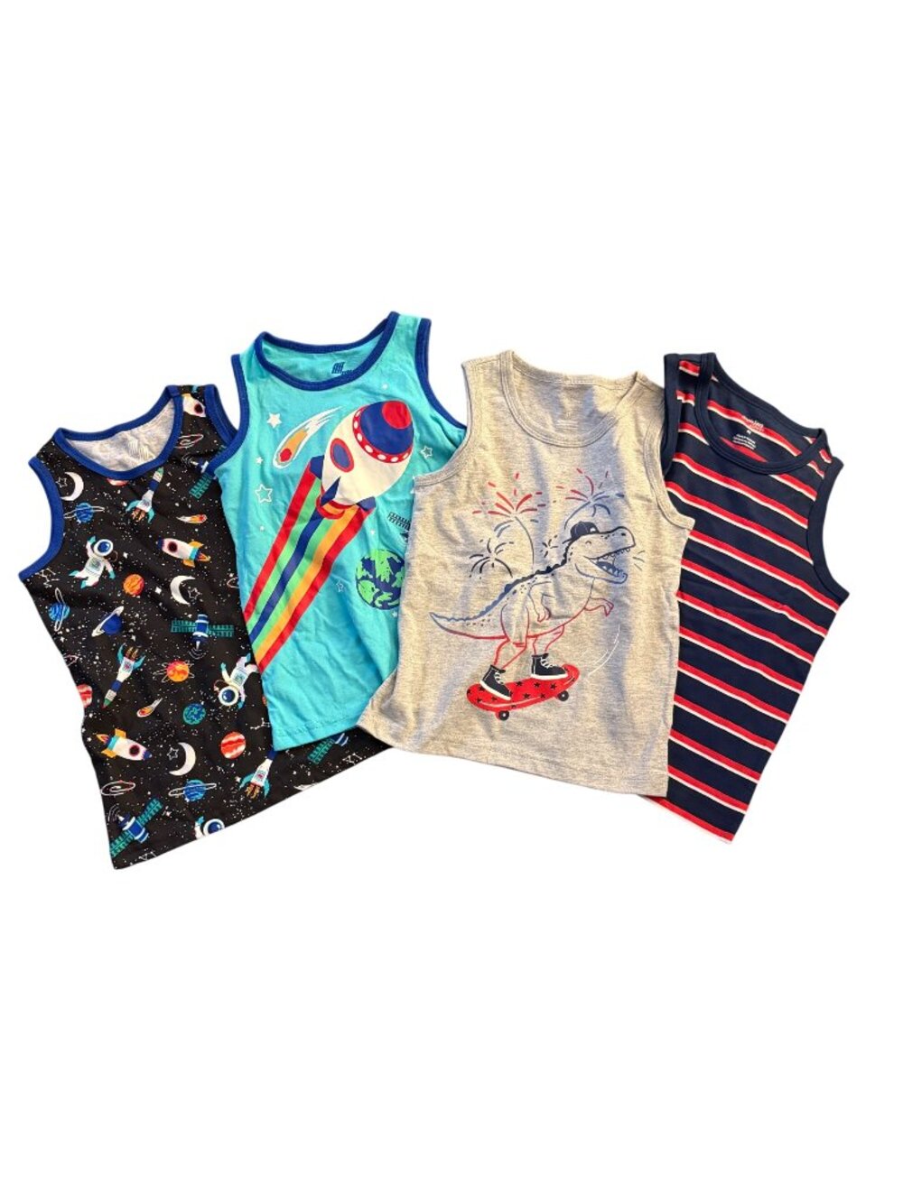 4-Pack Boys Tank Tops Size 4T NWT/NWOT
